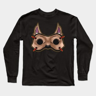 Werewolf Mask Costume for Halloween Long Sleeve T-Shirt